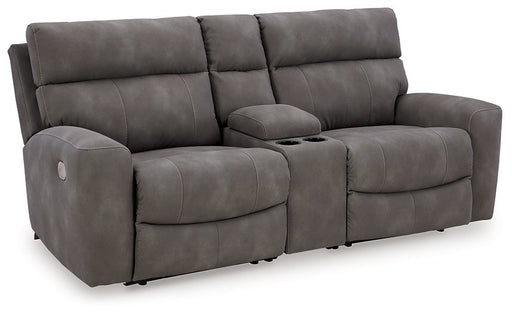 Next-Gen DuraPella Power Reclining Sectional Loveseat with Console image