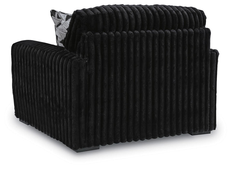 Midnight-Madness Oversized Chair