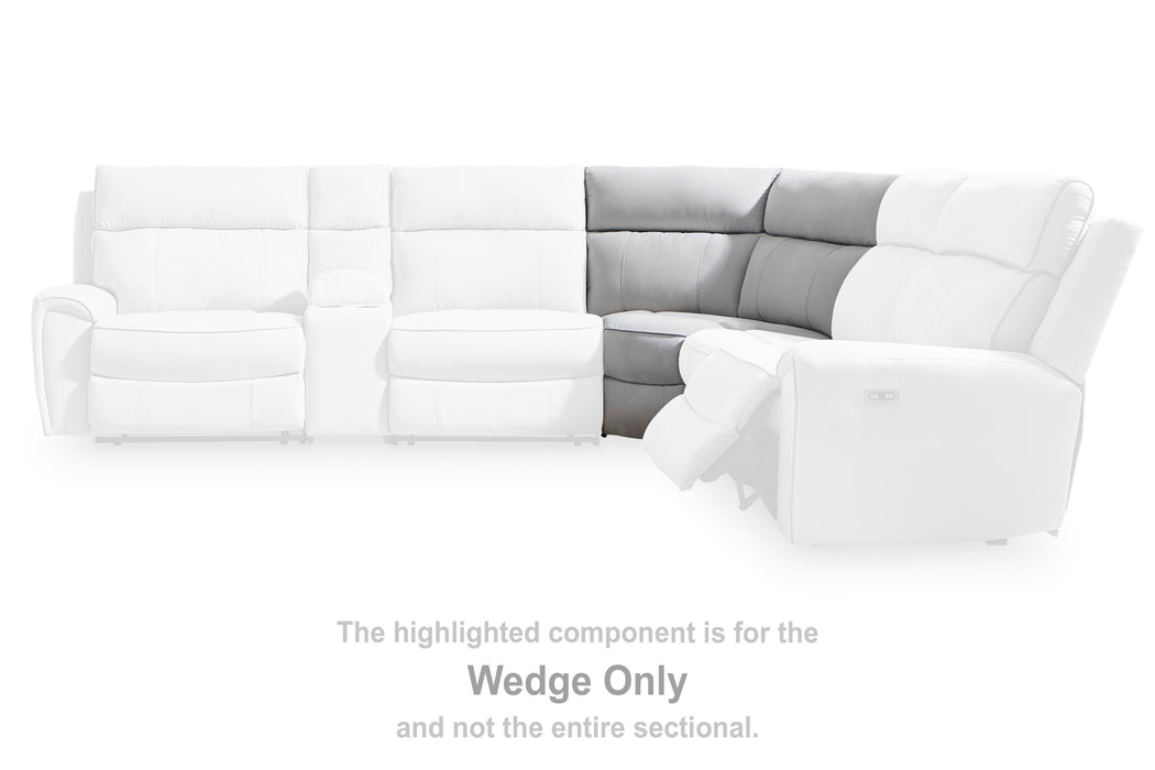 Social Pointe Reclining Sectional with Storage Consoles